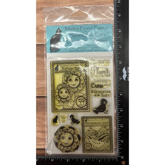 Speedy The Cats Designer Collection Clear Stamps Set Planted With Love Floral - Picture 2 of 5